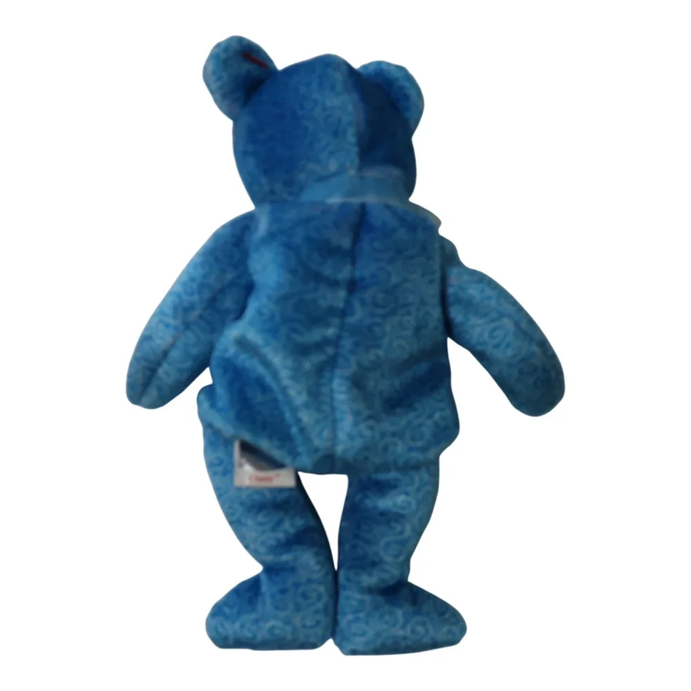 TY Beanie Baby Classy Turquoise Bear 2001 Retired Collectible Plush VTG MWMT - Picture 2 of 9
